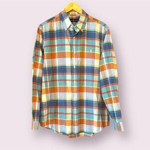 RALPH LAUREN Indian Madras Plaid Button Down Shirt